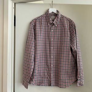 J. Crew Plaid Button Down Slim Untucked Shirt